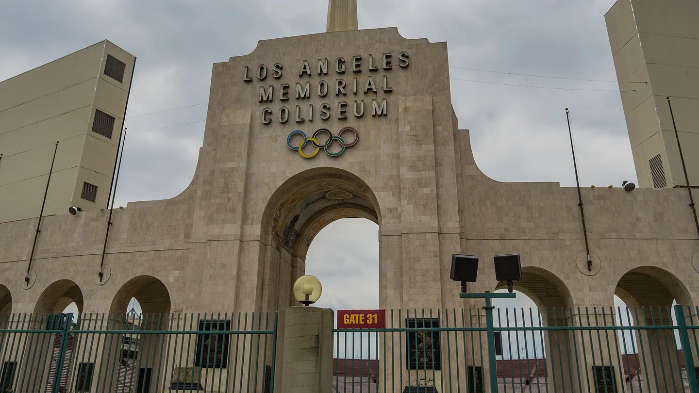 Los Angeles Memorial Coliseum i Exposition Park i Los Angeles.