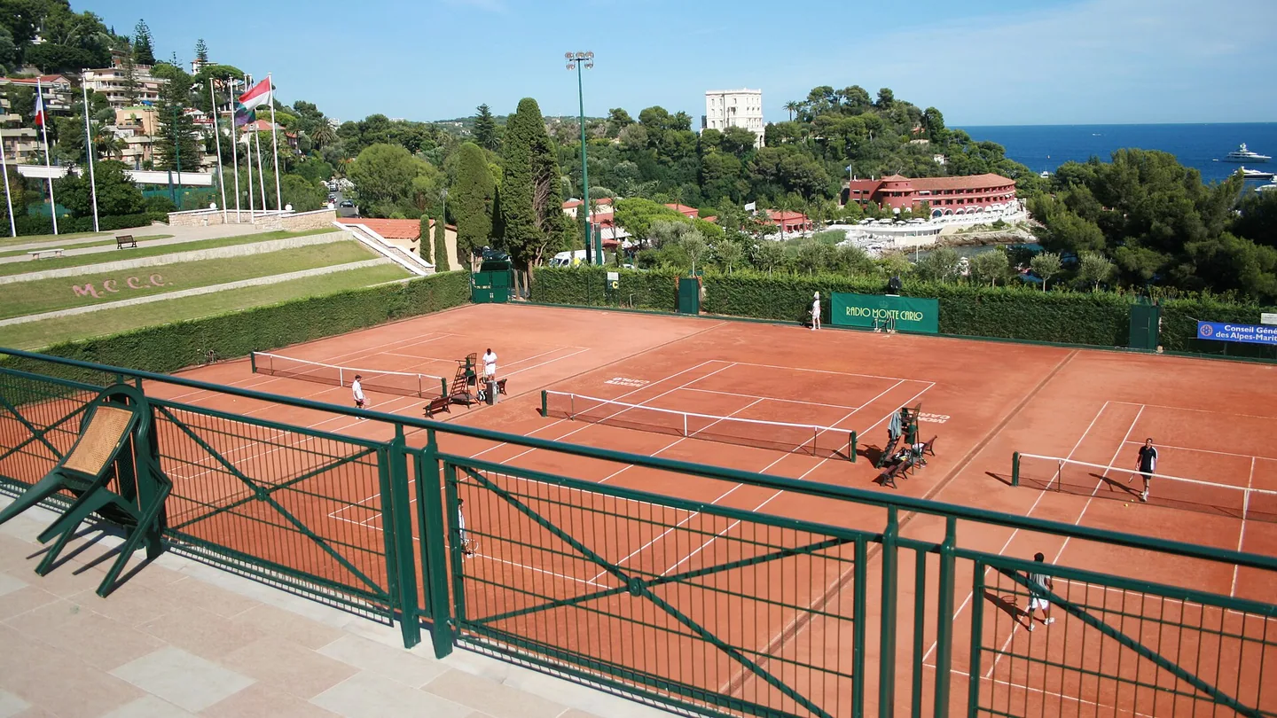 Grusbanorna i Monte-Carlo Country Club under Monte-Carlo Masters.